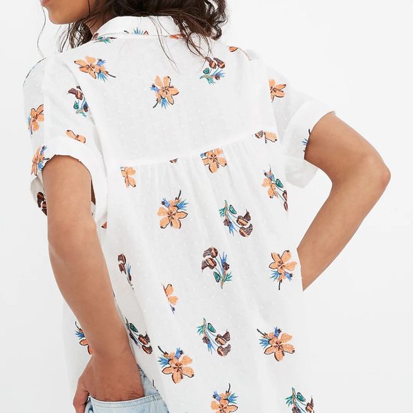 Madewell Button Down Collared Hawaiian Shirt size S - Picture 5 of 5